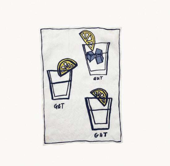 Load image into Gallery viewer, G&amp;amp;T Tea Towel

