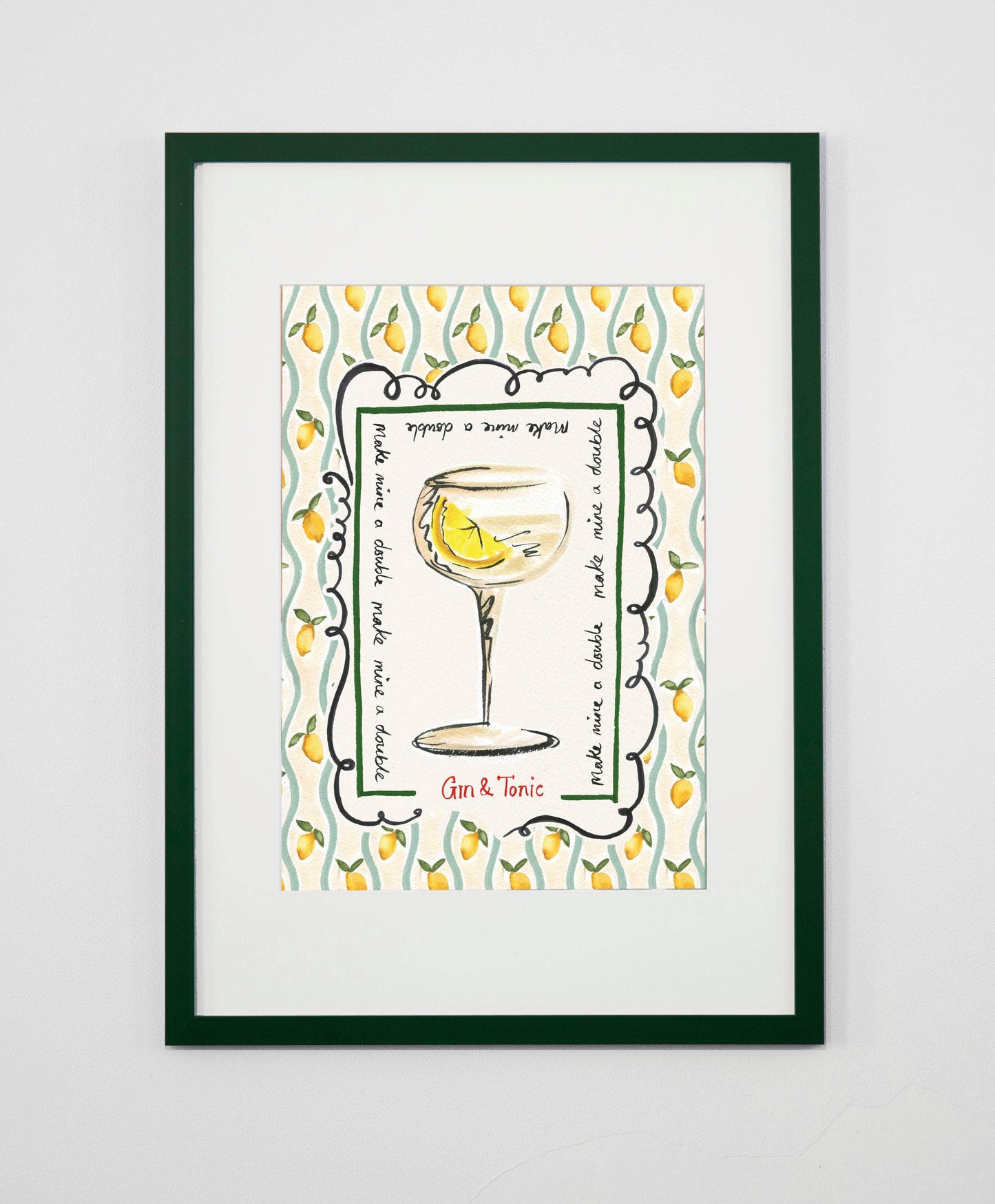 Gin & Tonic Art Print