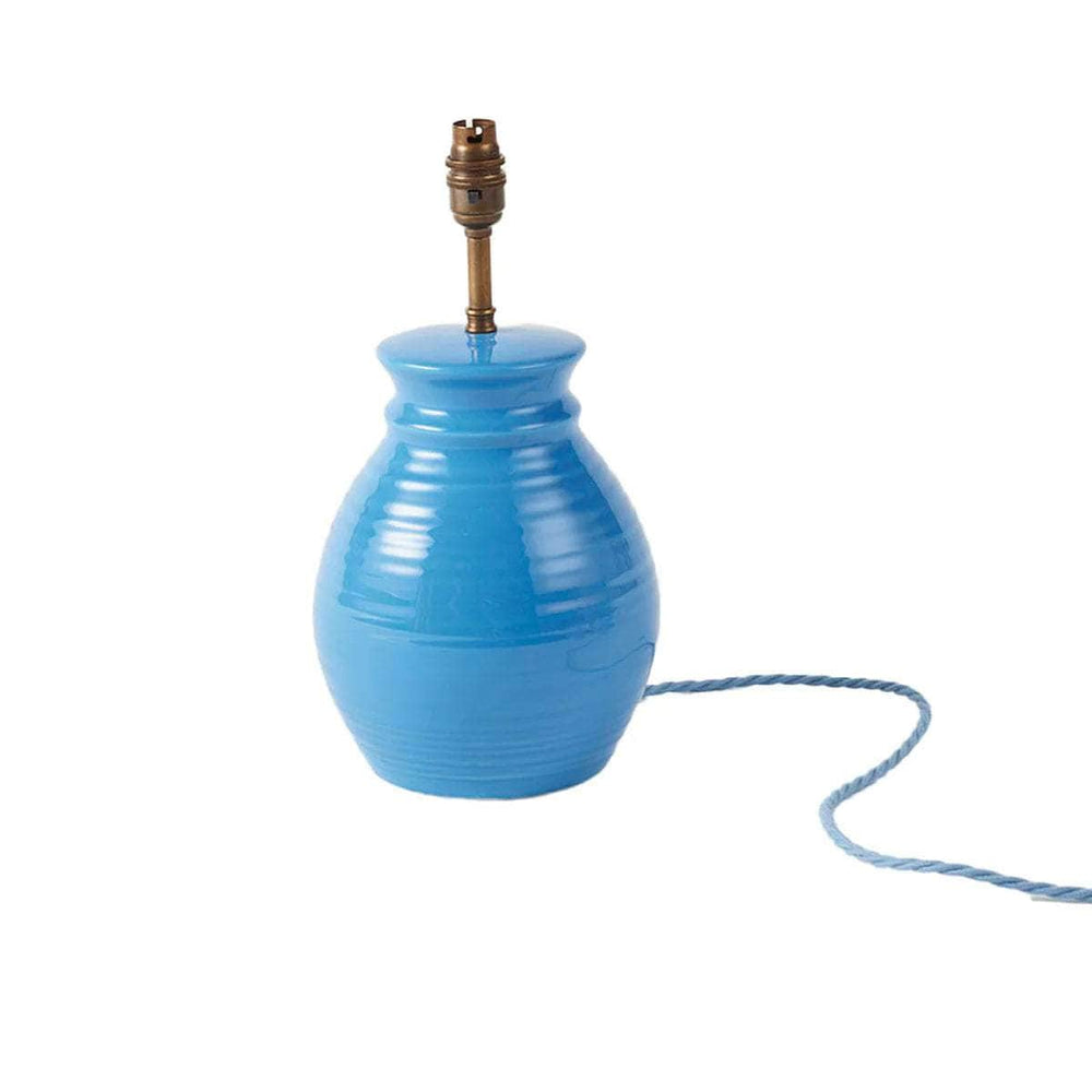 Honey Pot Blue Ceramic Lampbase