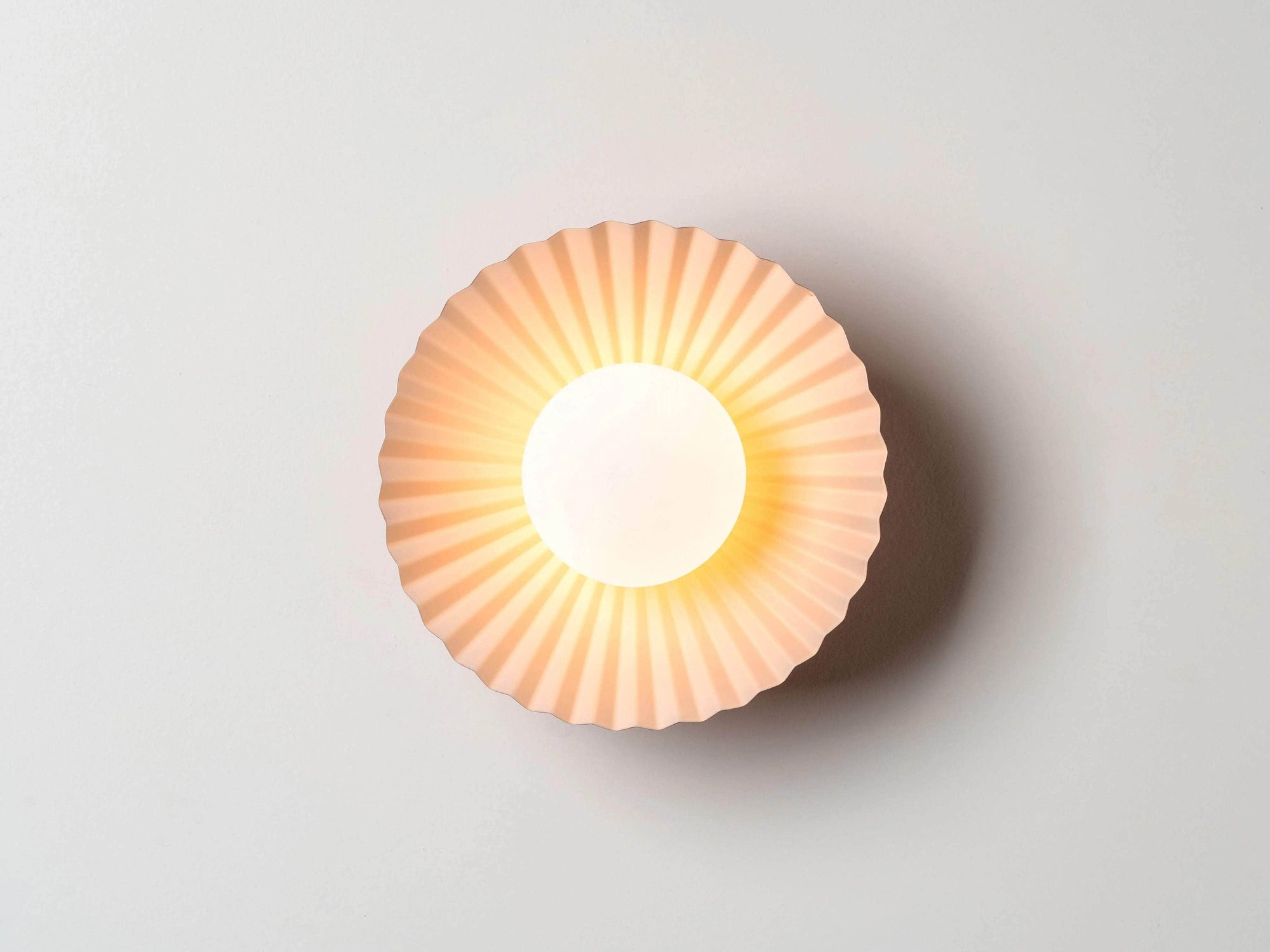 The Pleat wall and flush ceiling light - Houseof x Emma Gurner