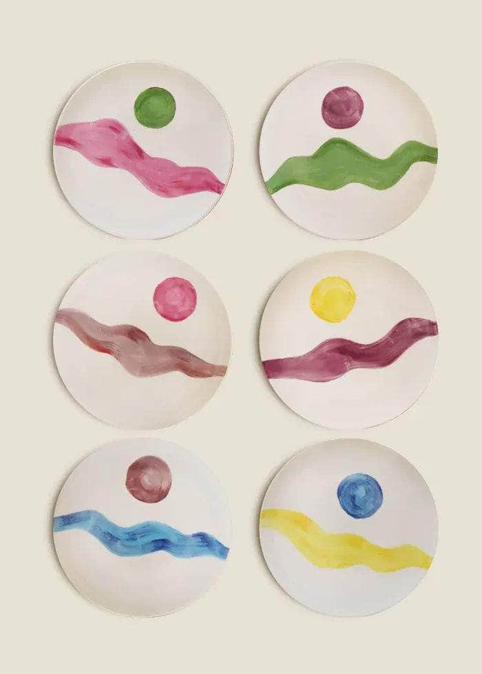 Sunsets Set of 6 Plates