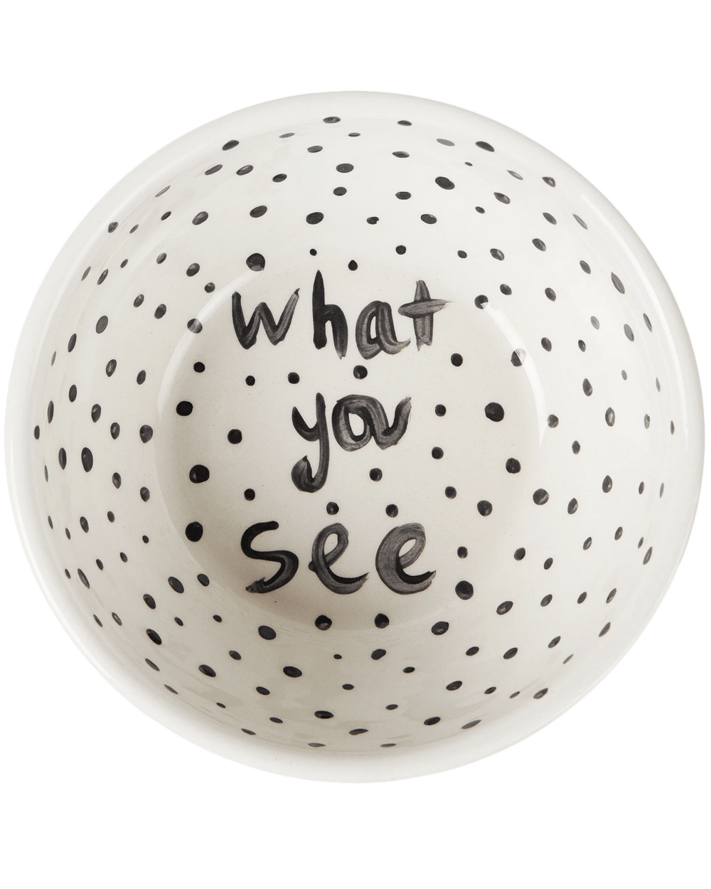 "What You See" Hand Painted Bowl 9/12