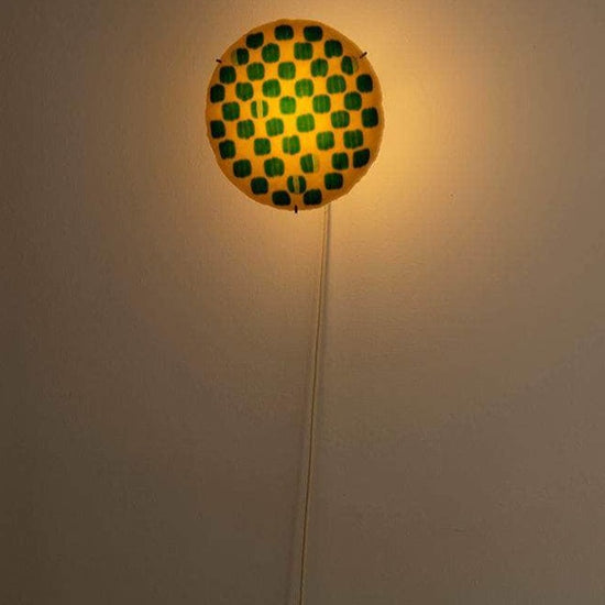 Green Beige Wall Lamp