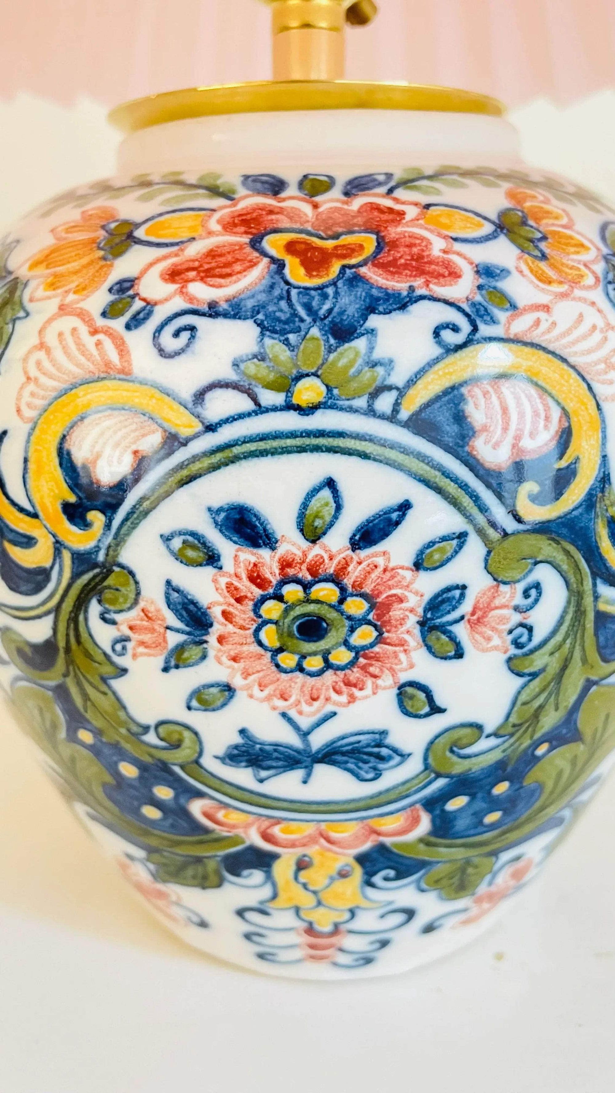 Antique Mini Makkum Lamp