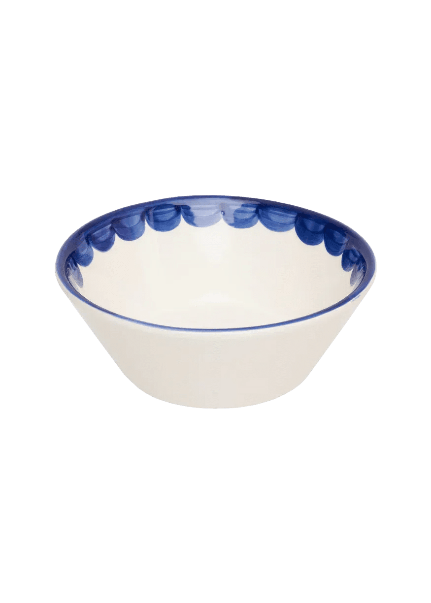 Blue Scallop Bowl
