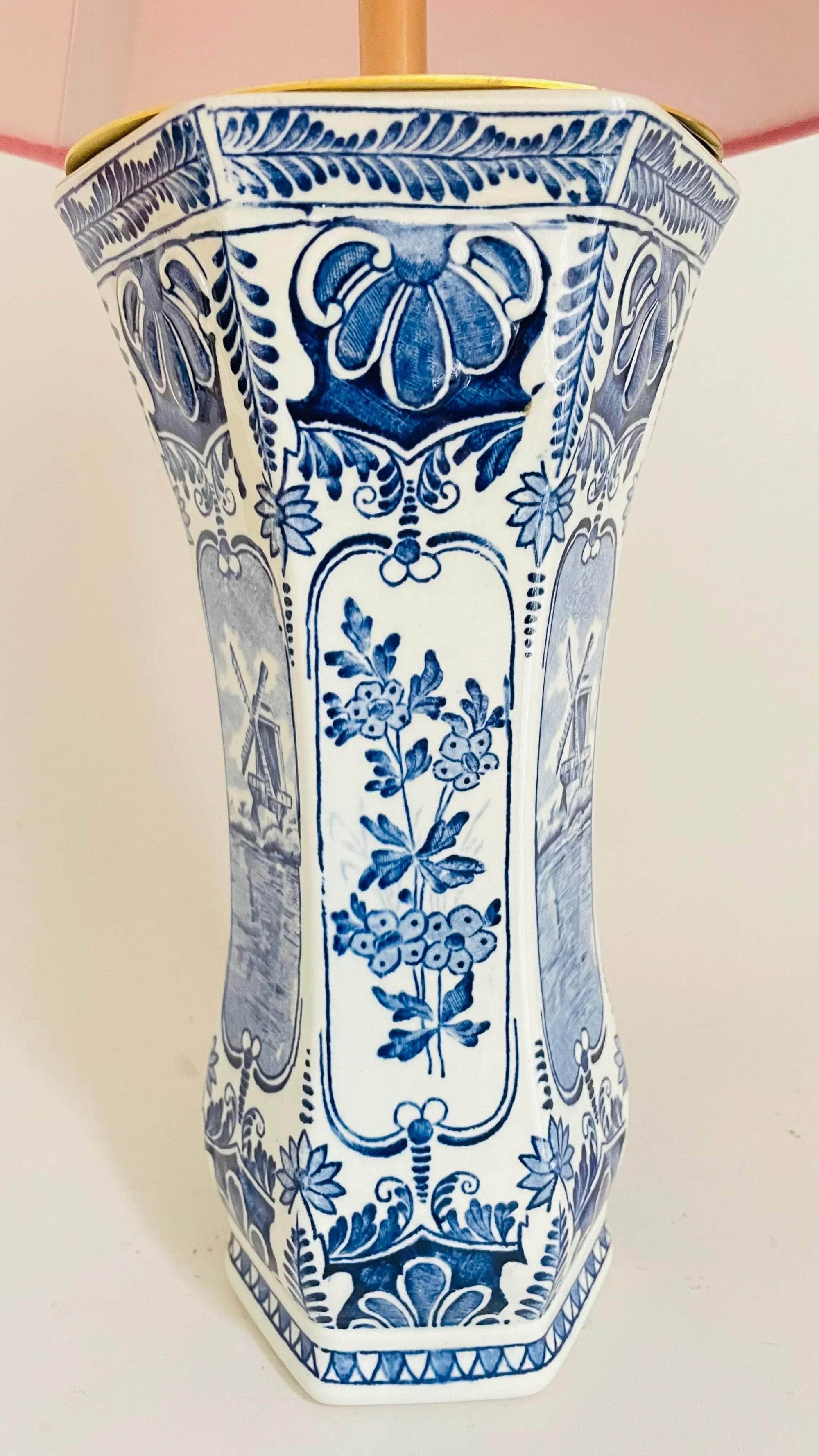 Antique Delft Lamp