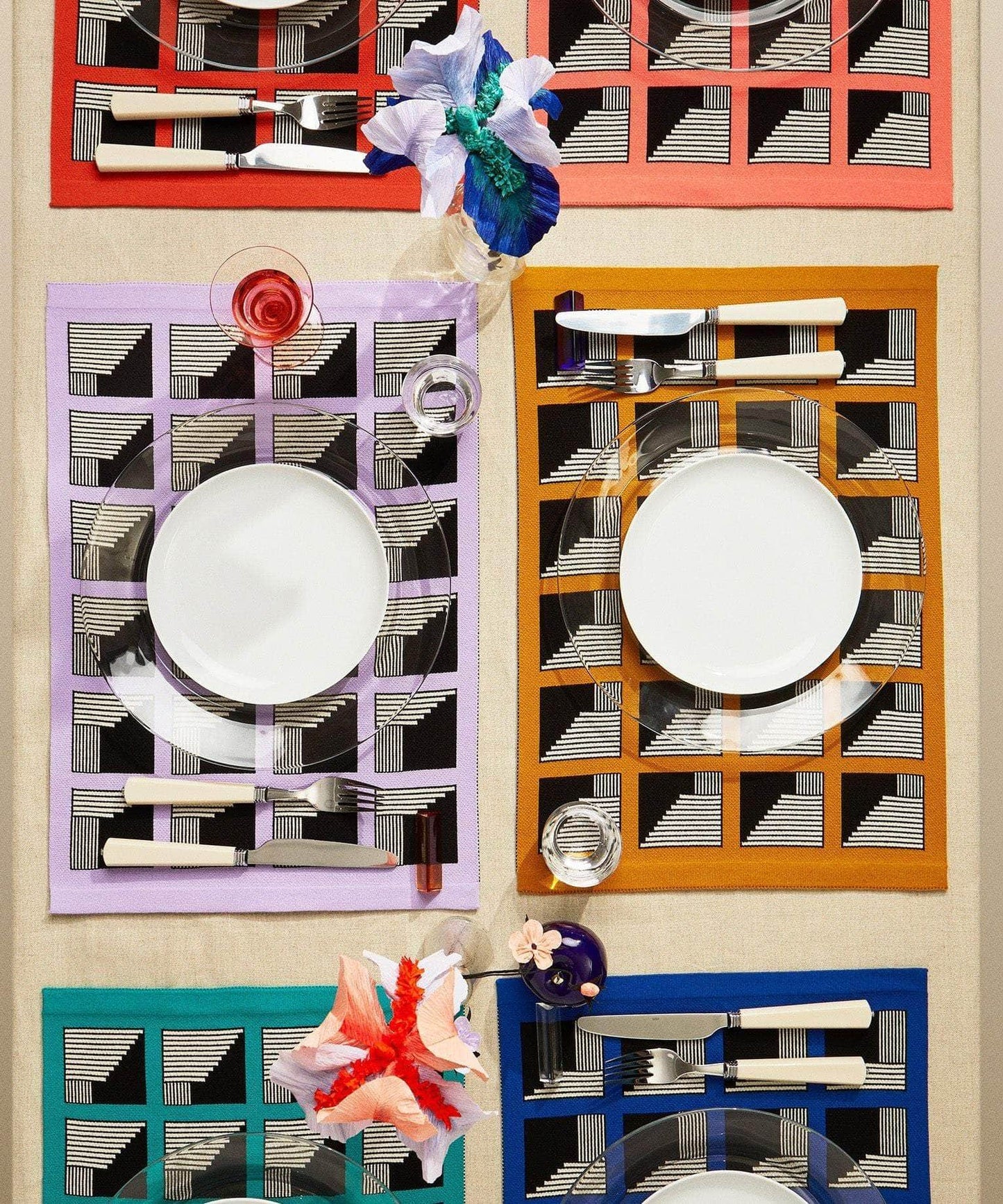 Deep Space Jacquard Placemat | Bubblegum