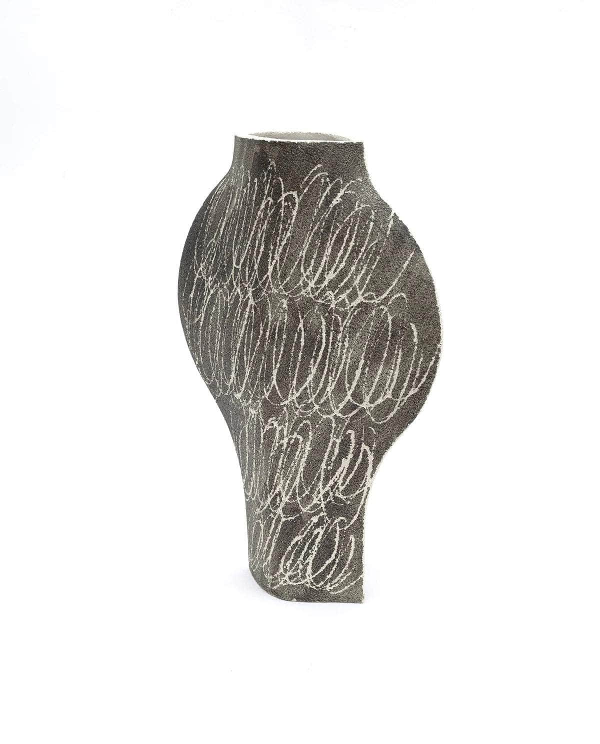 Ceramic Vase ‘Dal Negative Circles Black’