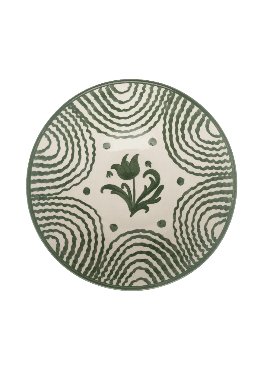 Large Green Serving Bowl