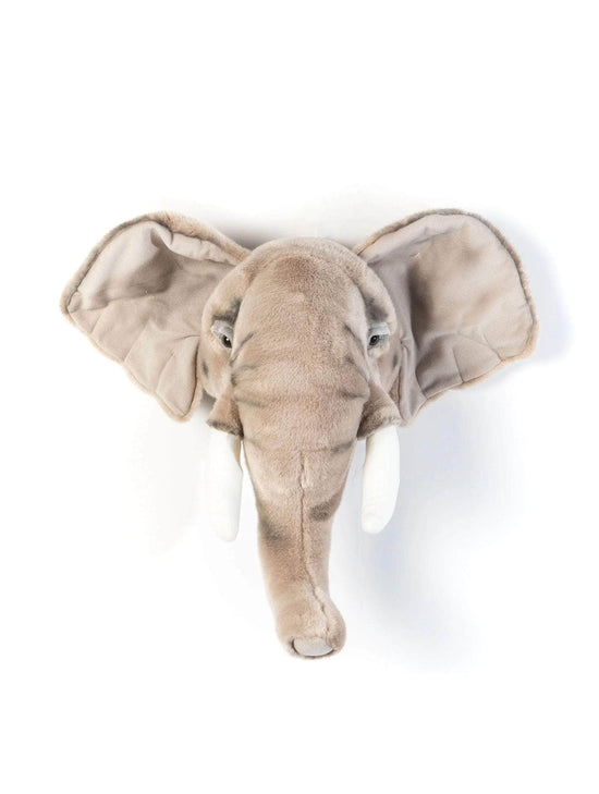 George the Elephant Wall Mounted Plush Head