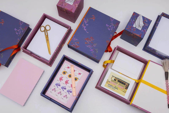 Load image into Gallery viewer, Didi Tana Purple A5 Portfolio Box
