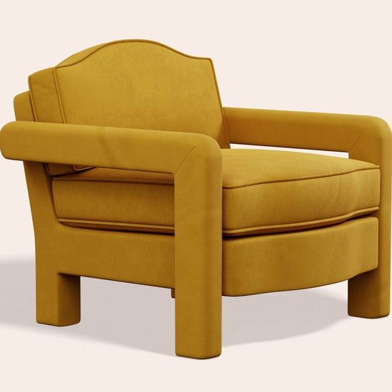 Elio Armchair, Turmeric Velvet