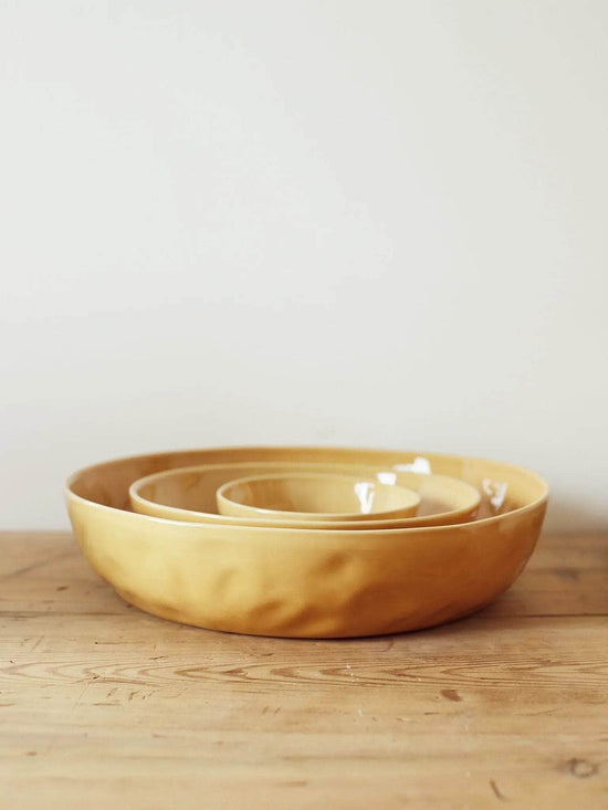 Serving Bowl Set in Dijon | Set of 3