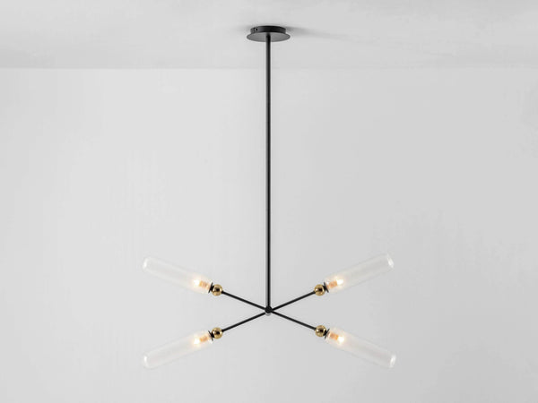 Charcoal grey ribbed glass ceiling light