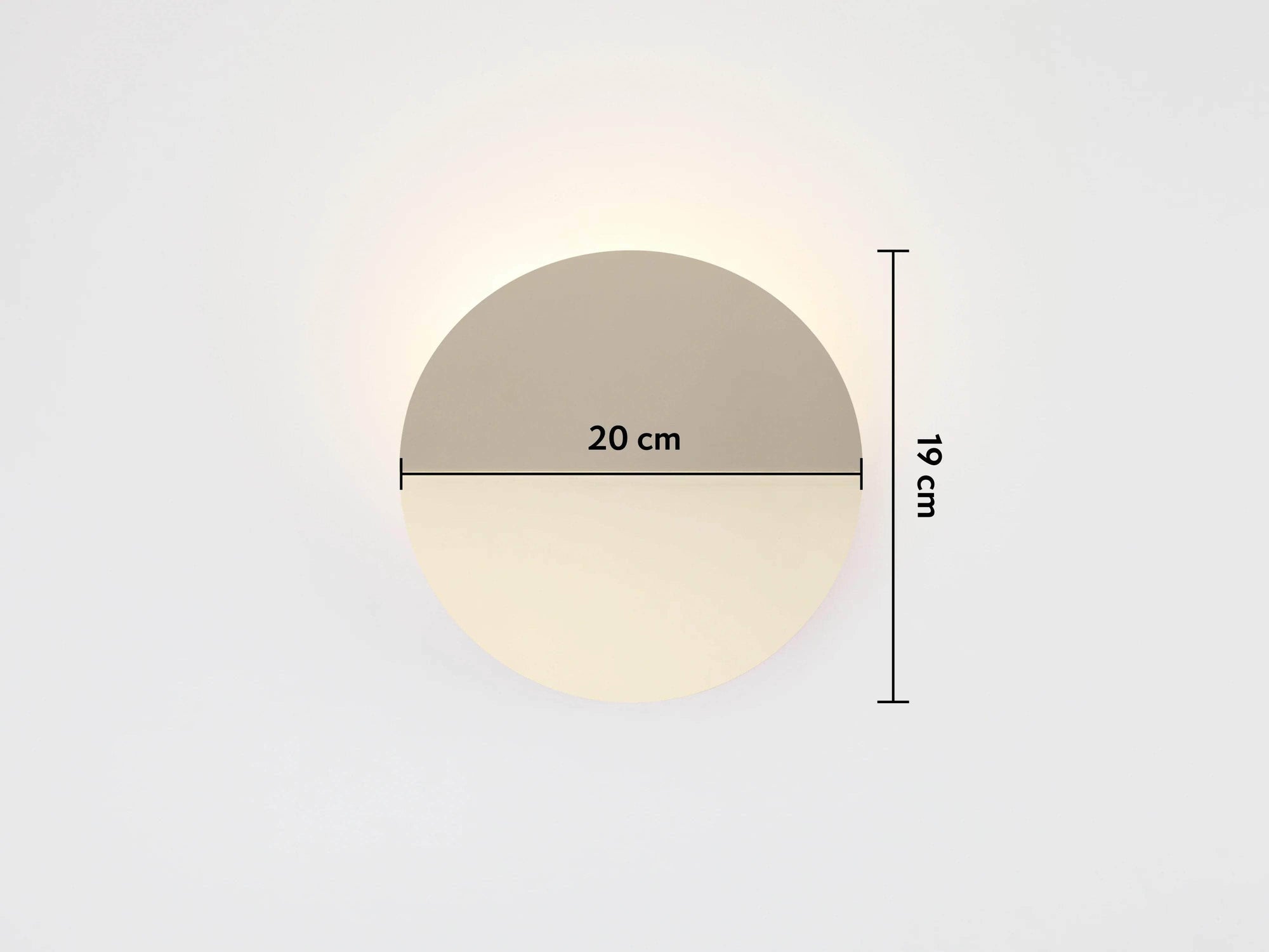 Brass diffuser wall light