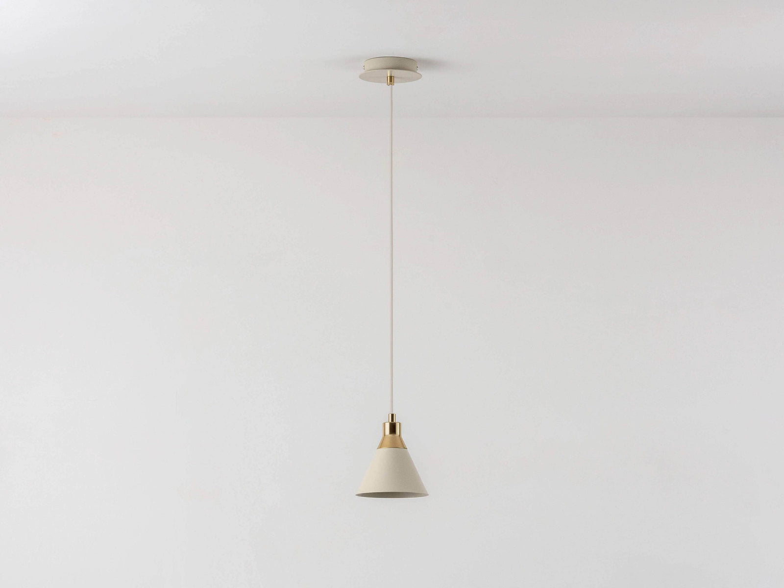 Sand cone pendant ceiling light
