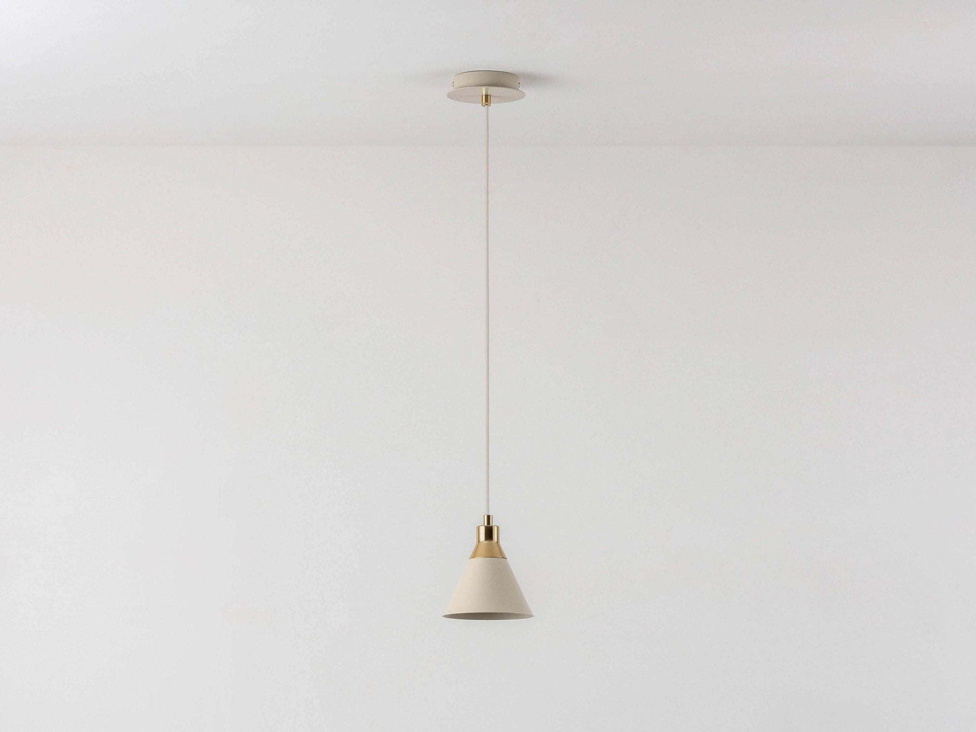 Sand cone pendant ceiling light