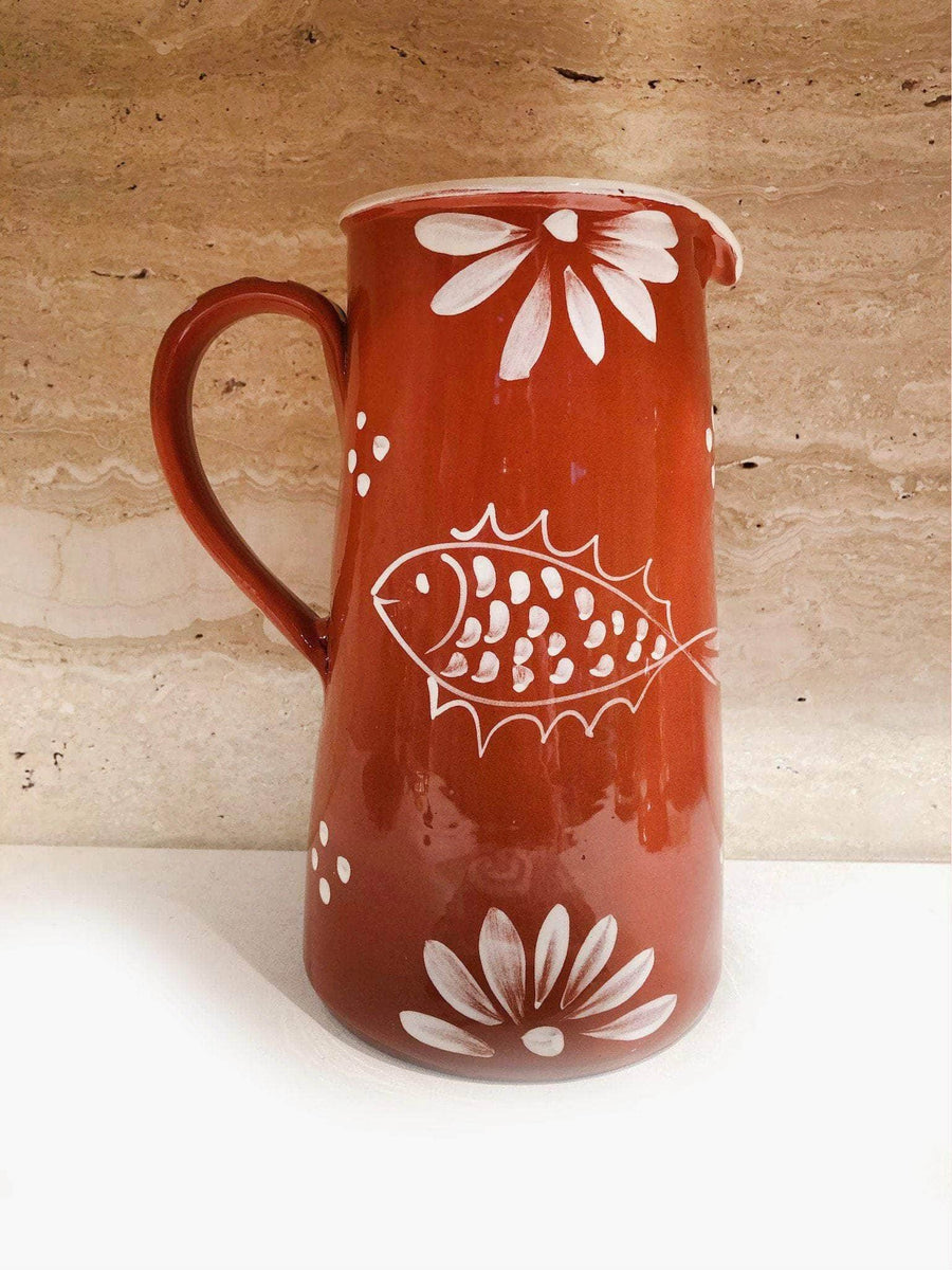 Ceramic Water Jug Red Clay