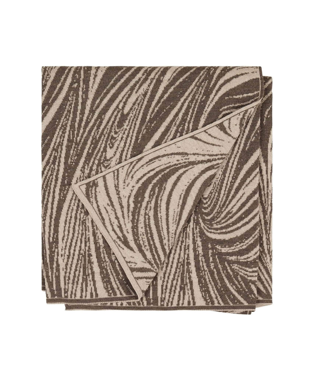 Swirl Merino Wool Blanket | Concrete