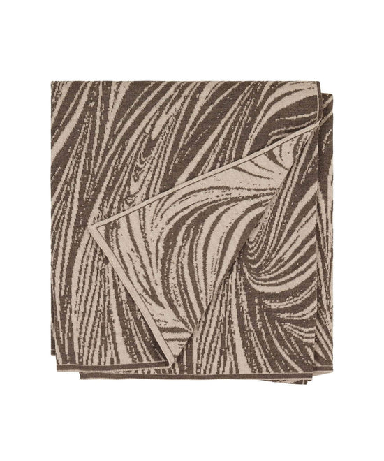 Swirl Merino Wool Blanket | Concrete