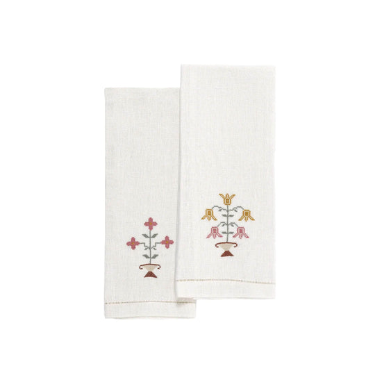 Ottoman Vase Guest Towel (Set of Two)