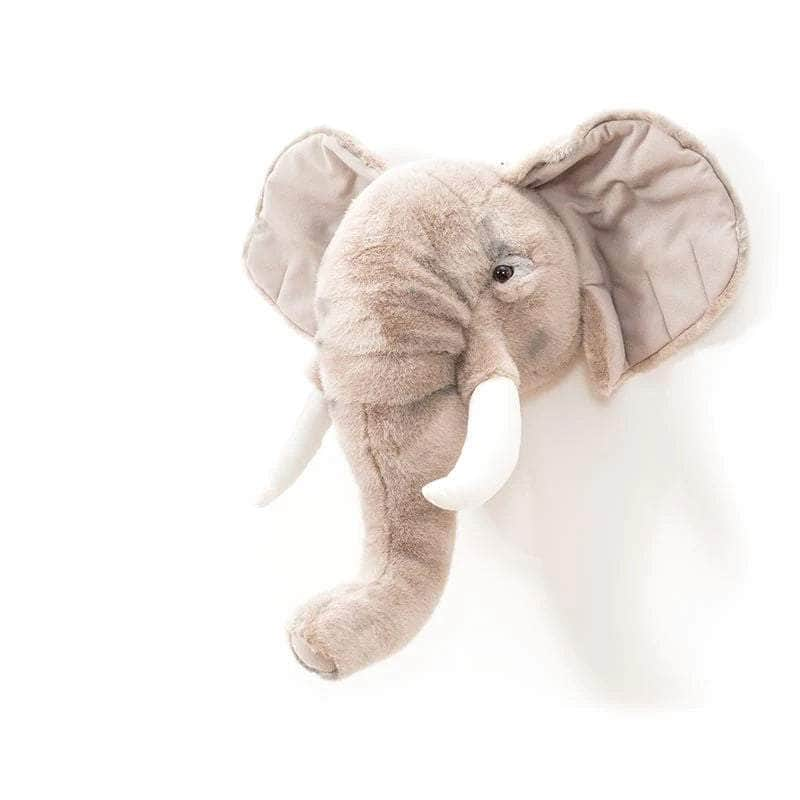 George the Elephant Wall Mounted Plush Head