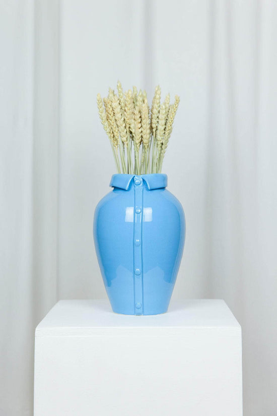 Load image into Gallery viewer, Shirt Vase Blue
