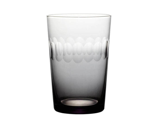 Smoky Crystal Tumblers with lens design