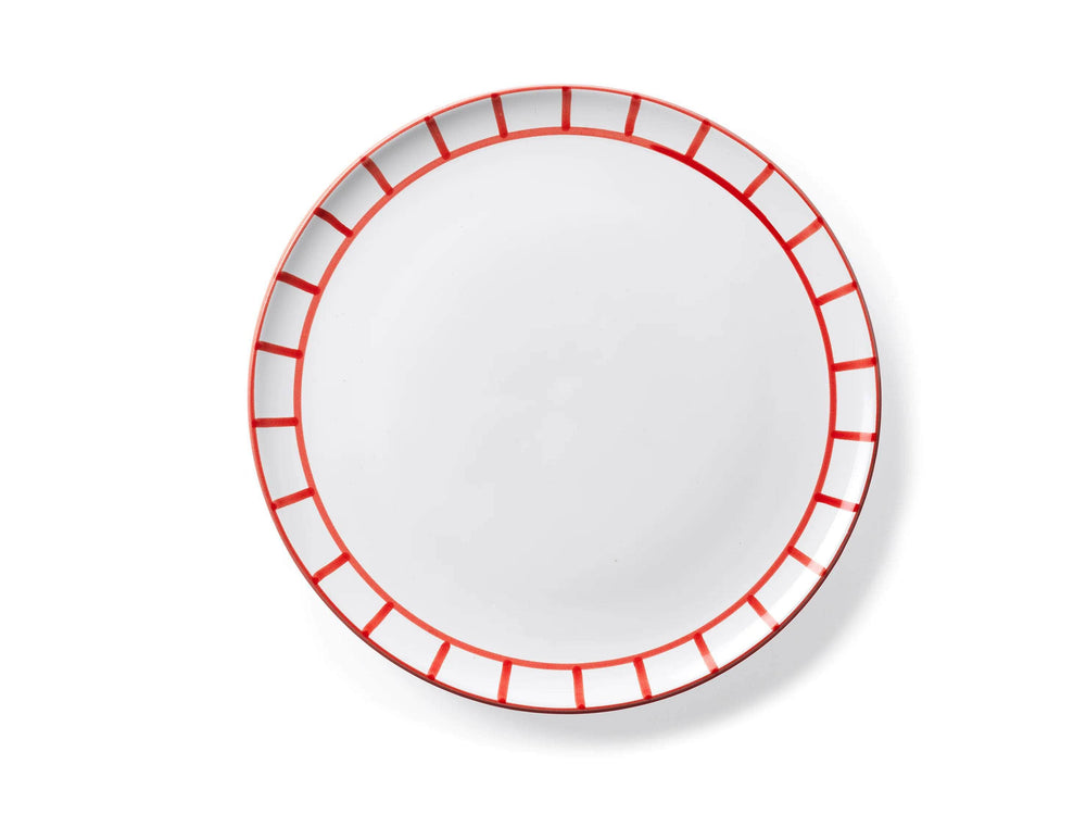 Dinner Plate - Lobster Red Fence