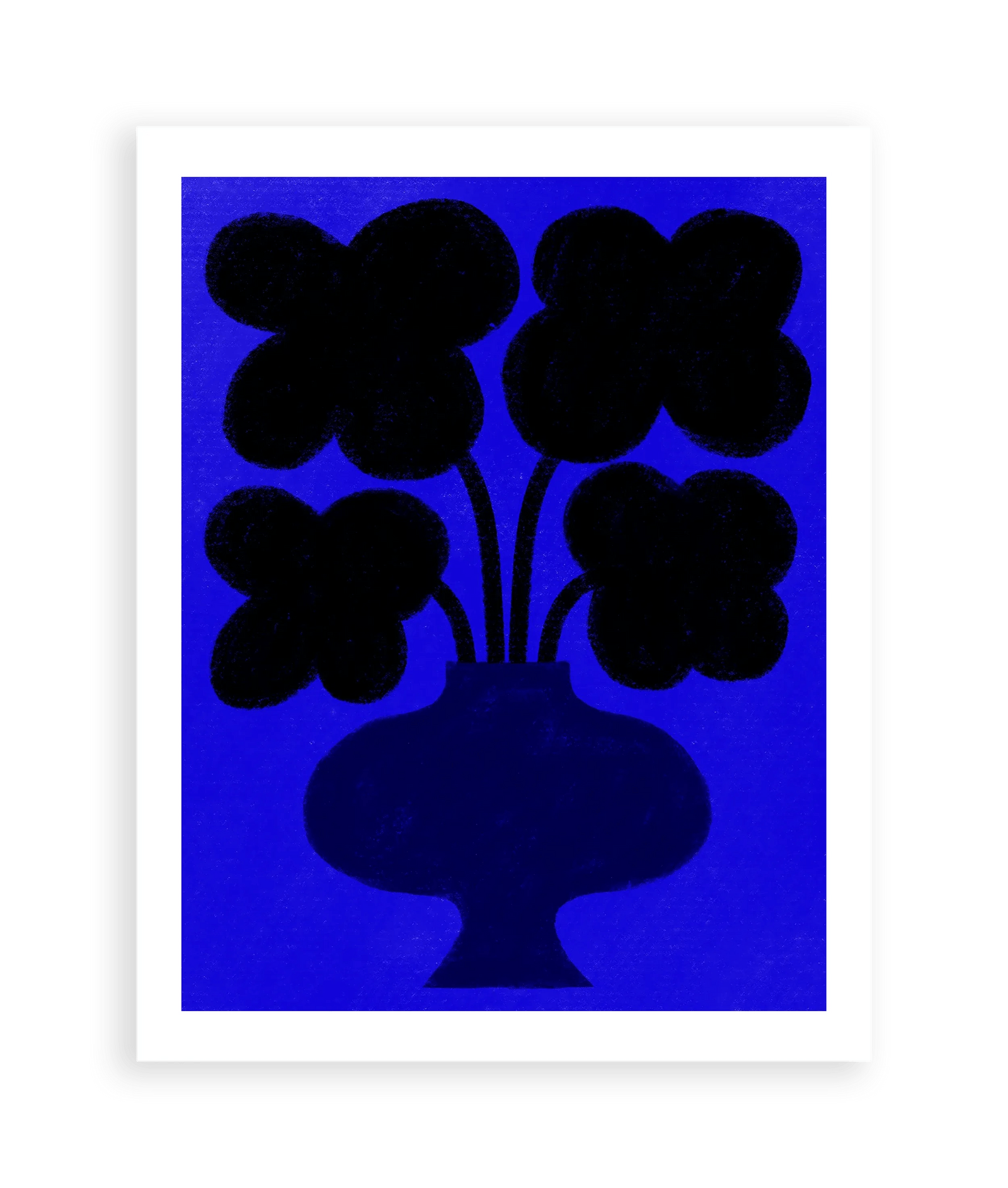 Black and Blue Art Print
