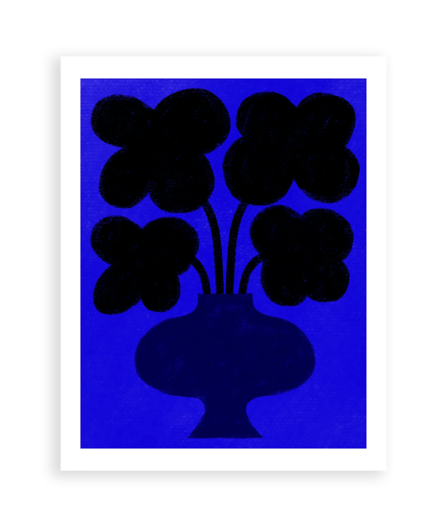 Black and Blue Art Print