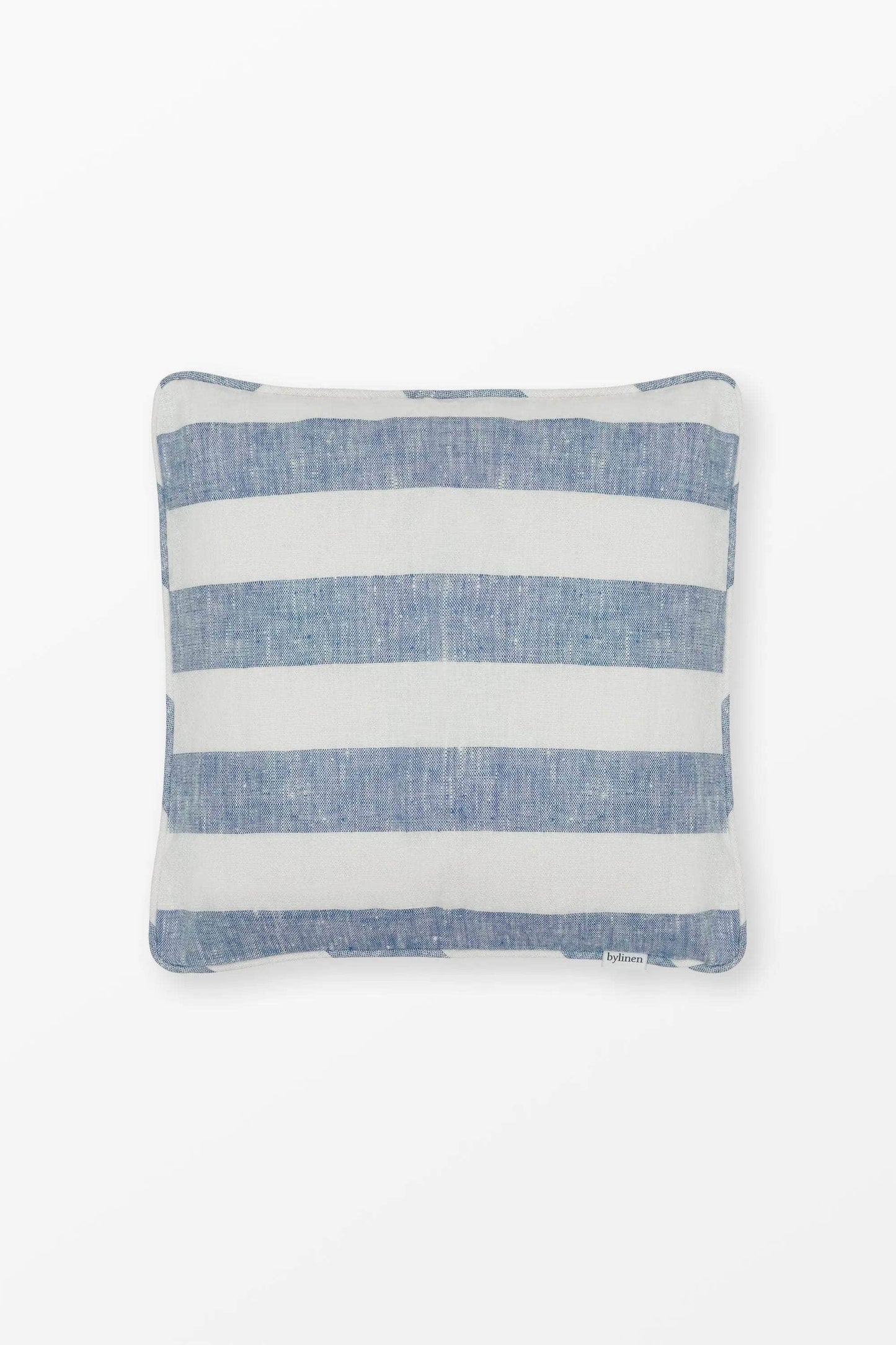 Linen Cushion Cabana Stripe Blue