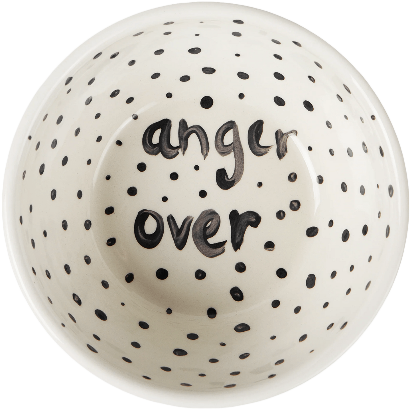 'Anger Over' Poetry Hand Painted Bowl 5/12