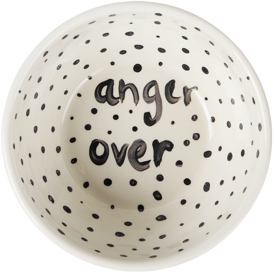 'Anger Over' Poetry Hand Painted Bowl 5/12