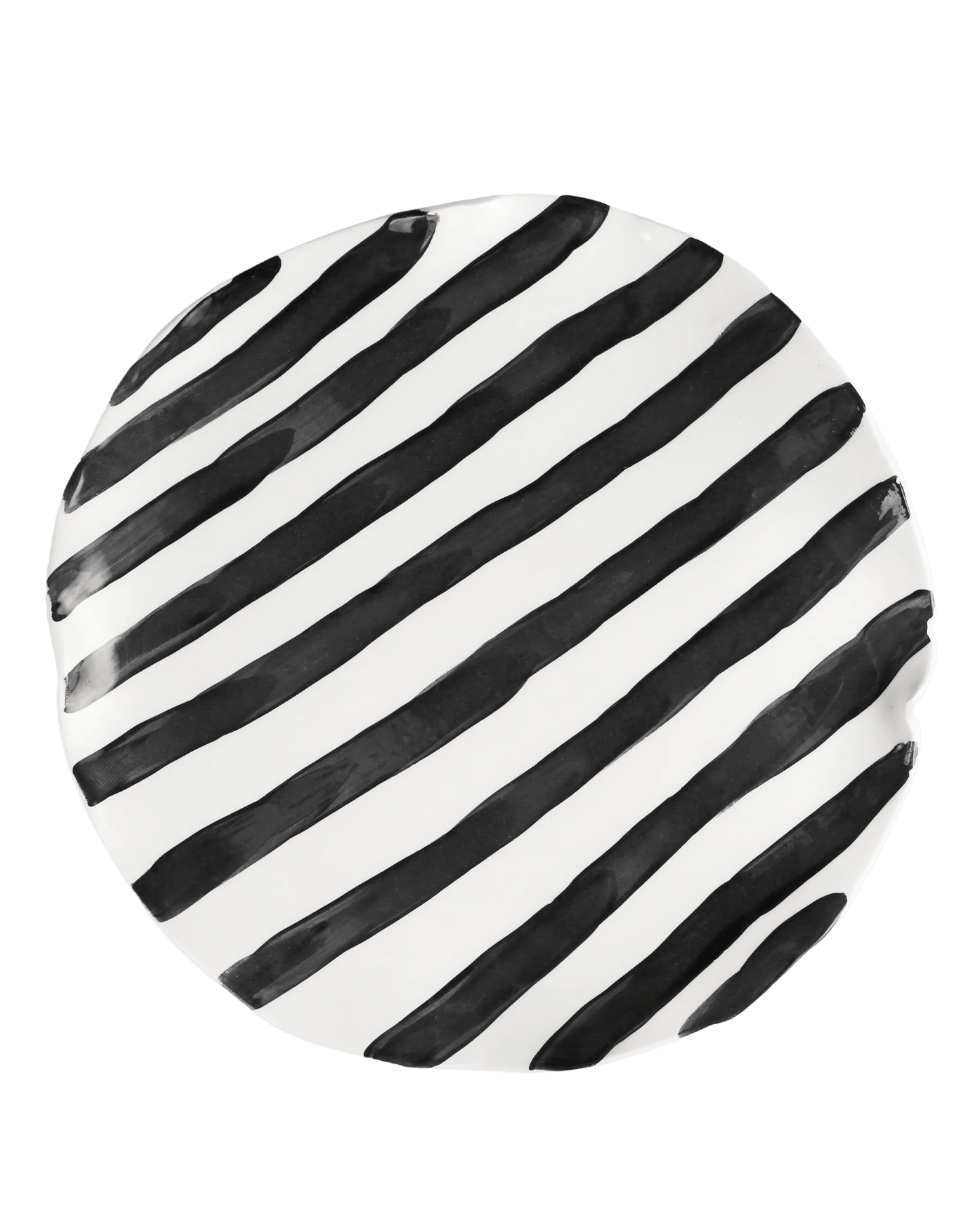 Load image into Gallery viewer, Black Striped Plate
