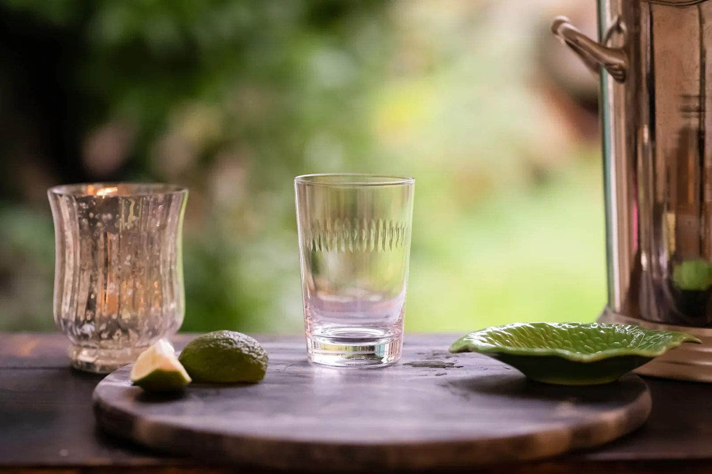 Crystal Tumblers with Spears Design