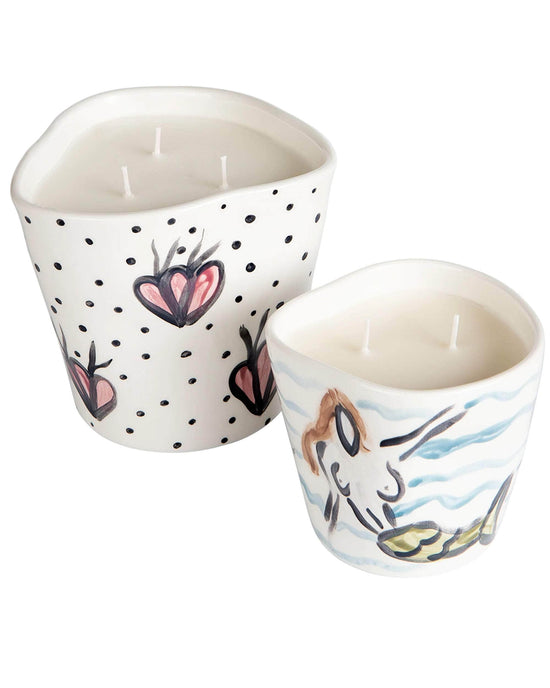 Corals & Dots Candle