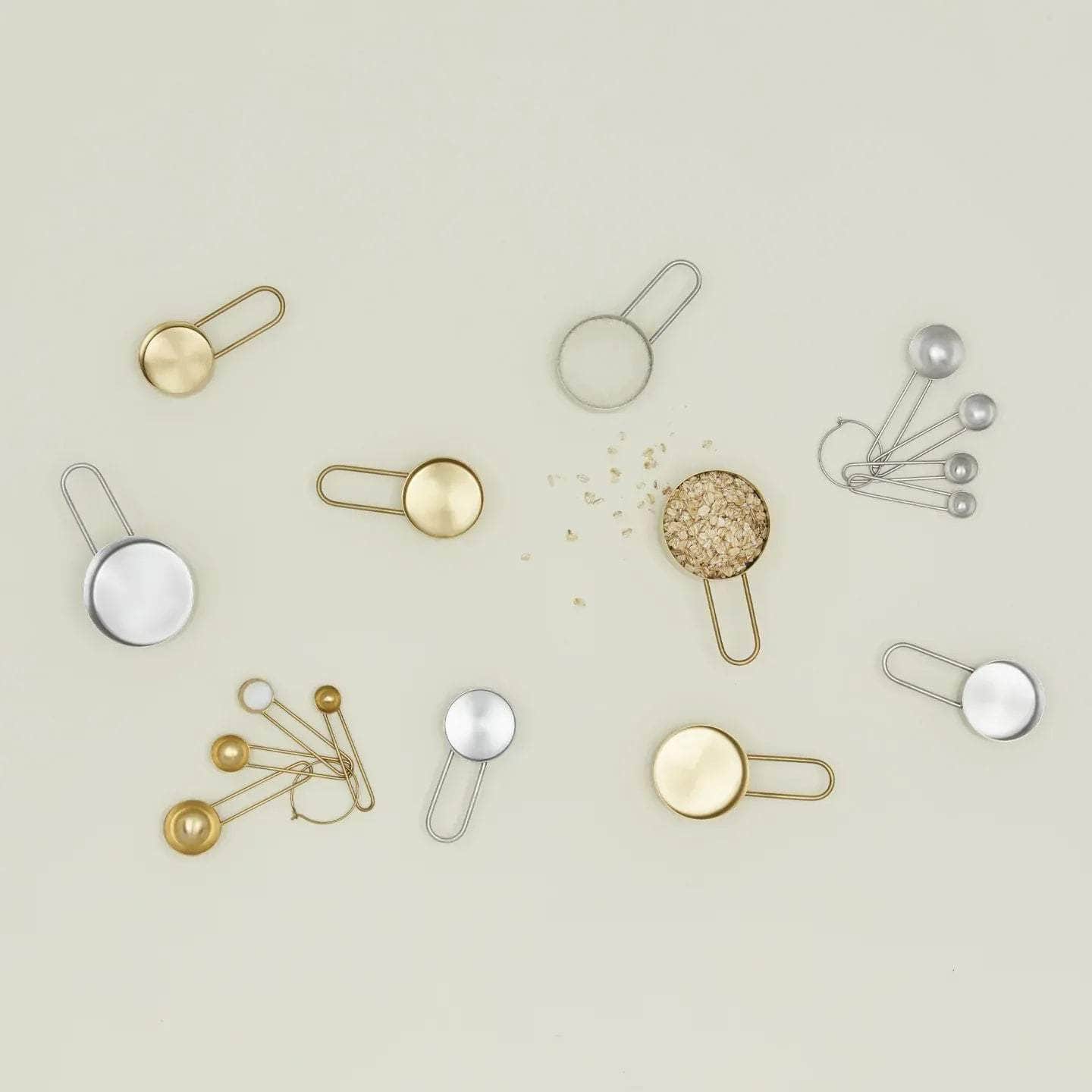 Simple Measuring Cups - Brass