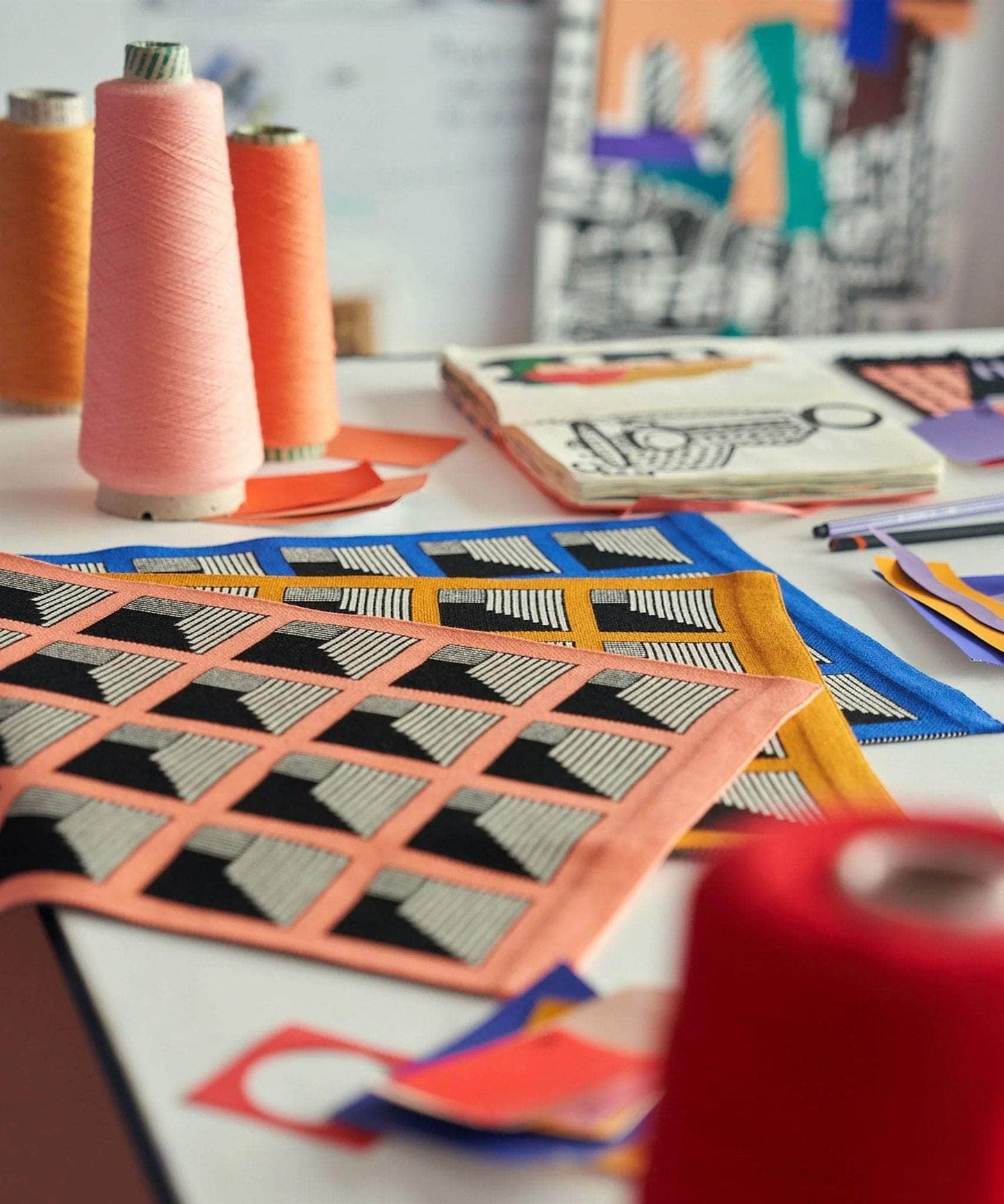 Deep Space Jacquard Placemat | Bubblegum