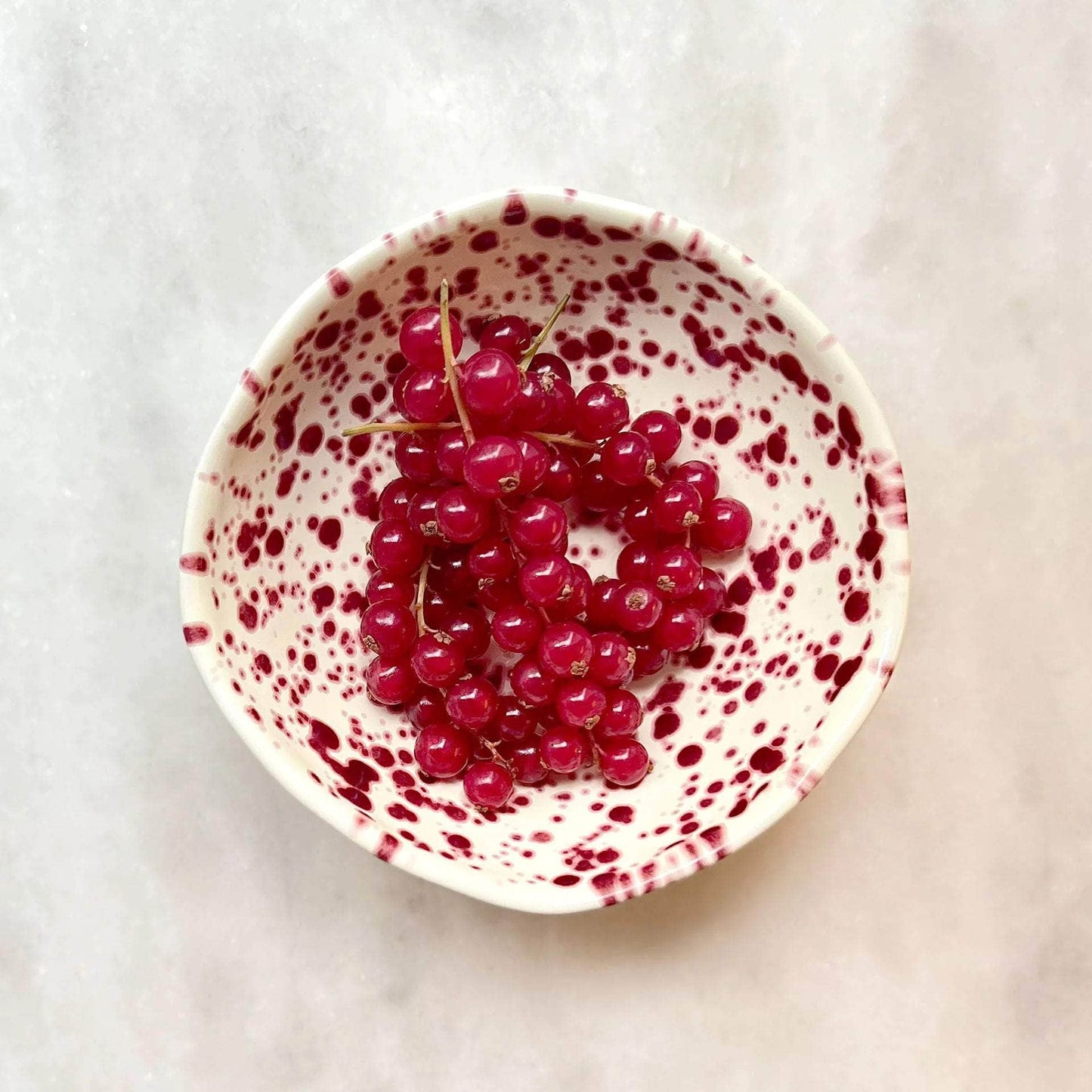 Small Shallow Bowl Cranberry