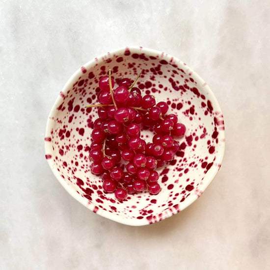 Small Shallow Bowl Cranberry