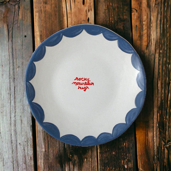 "Rocky Mountain High" Dessert Plates | Set of two