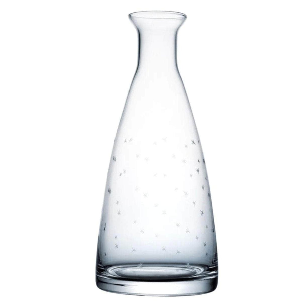 A Crystal Table Carafe with Stars Design