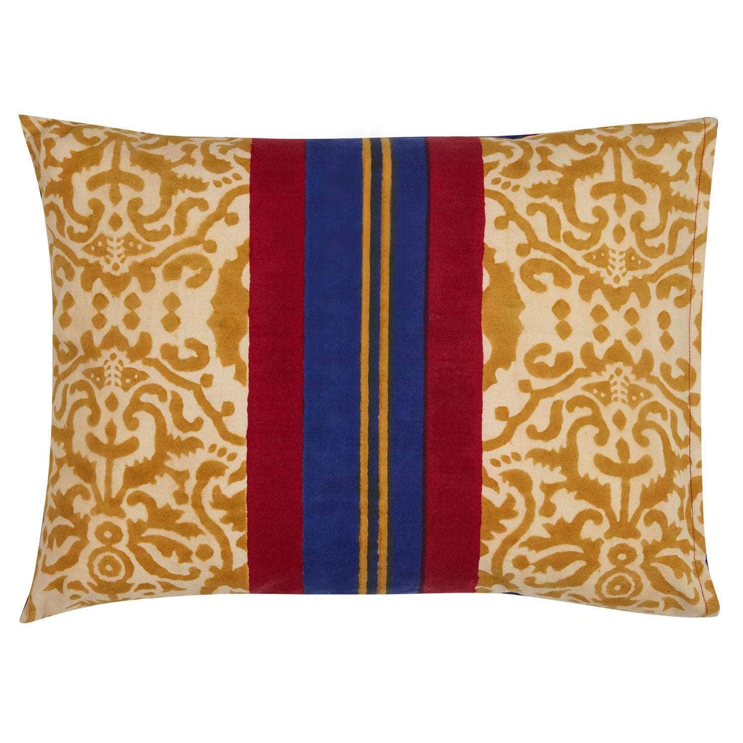 Cotton Cushion Damask Stripes Chutney