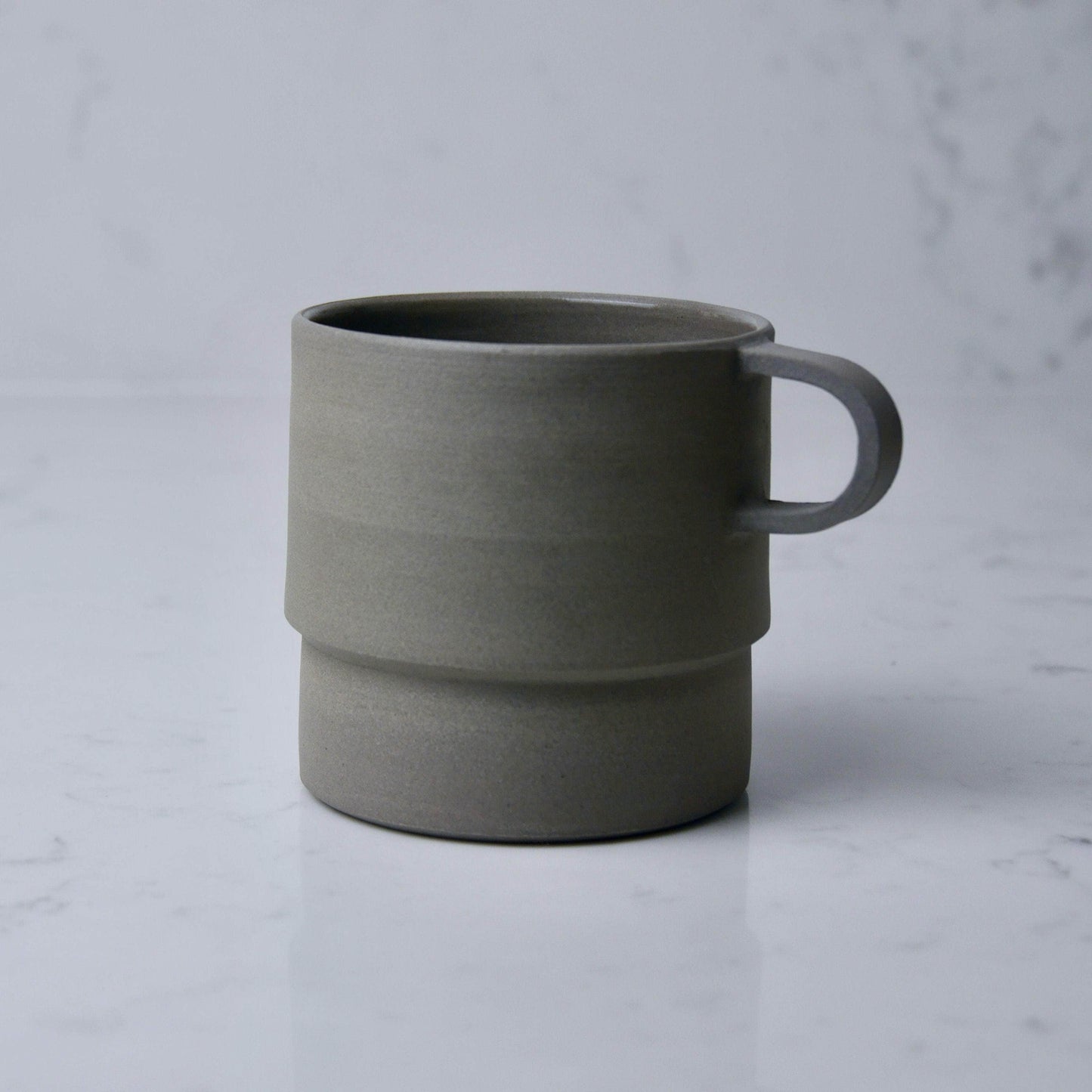 Load image into Gallery viewer, Tall Angular Mug, Light Grey
