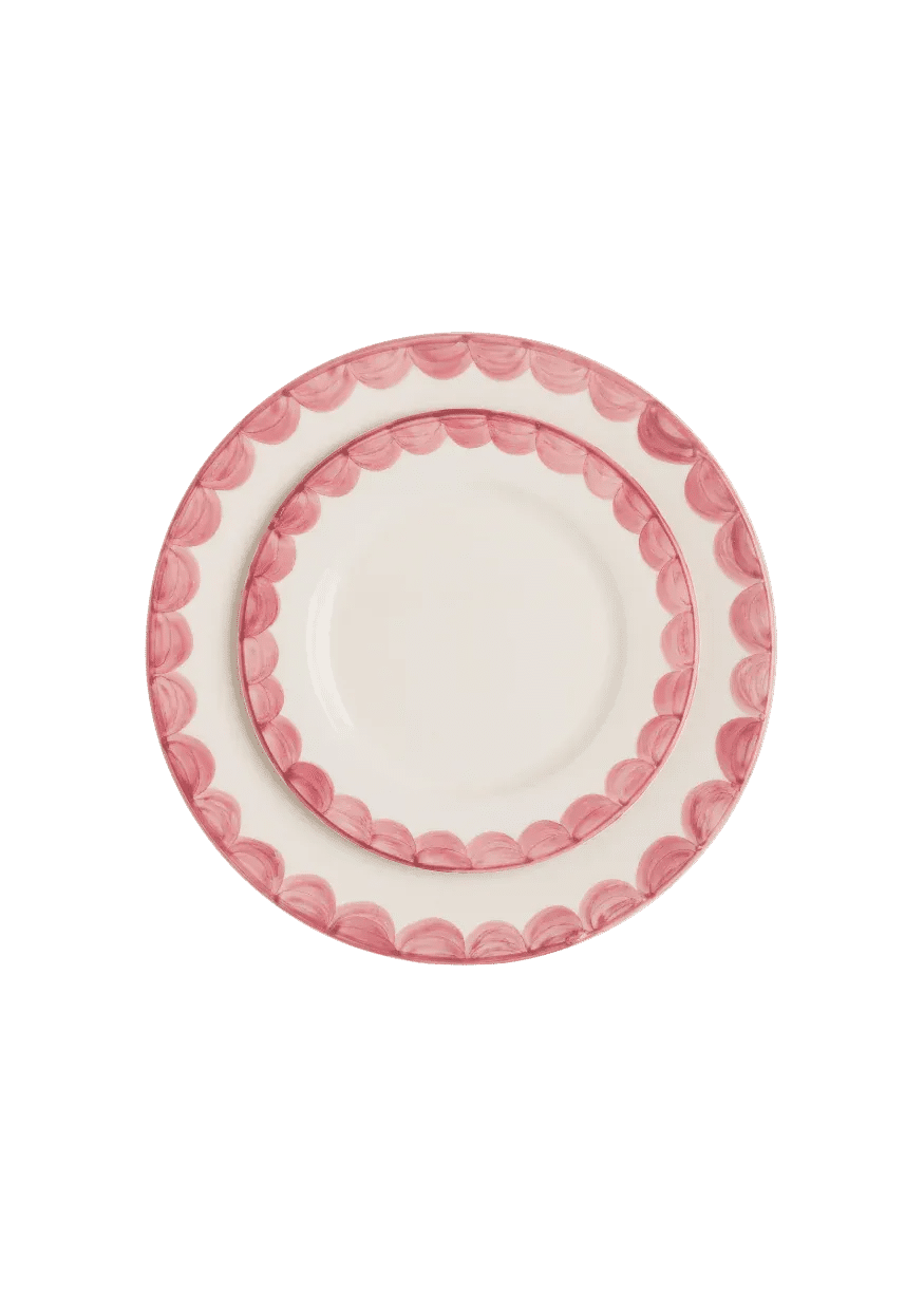 Pink Scallop Side Plate