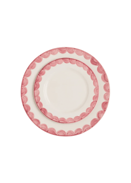 Pink Scallop Side Plate