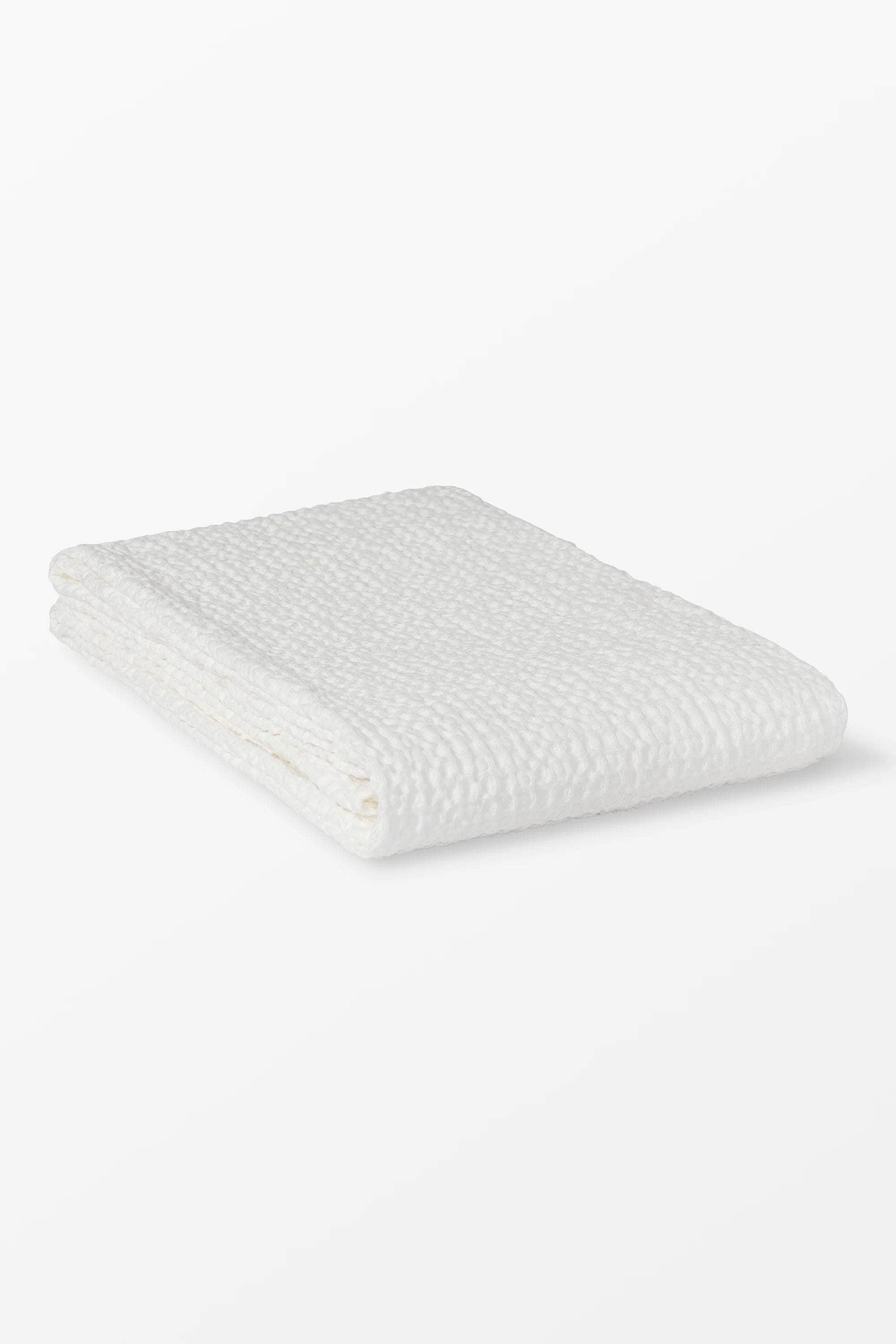 White Linen Bath Towel