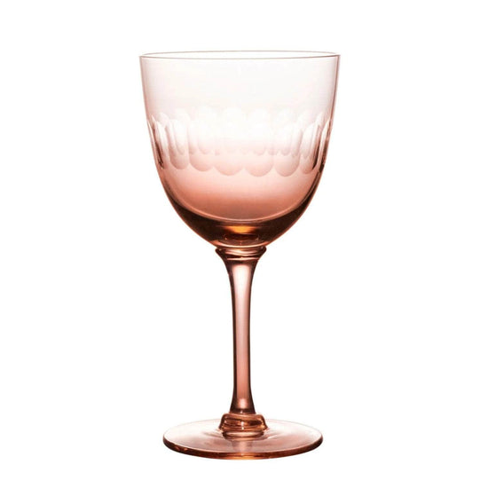 Load image into Gallery viewer, Rose Crystal Wine Glasses with lens design
