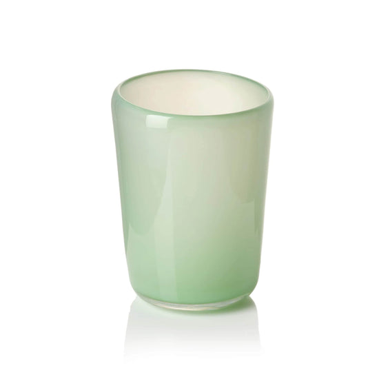 Load image into Gallery viewer, Thyme Hand Blown Water Glass in Opaque Green
